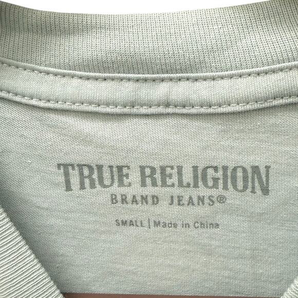 NWT True Religion Floral Logo T shirt Girls Gray Size Small - Picture 2 of 5